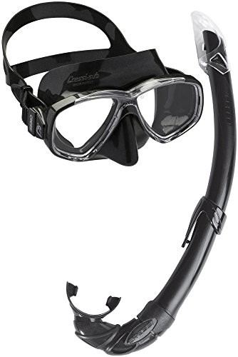 Cressi dorosłych snorkeling Combos Perla Mare Combo na podróż zestaw do nurkowania, czarna, dm102017 DM102017
