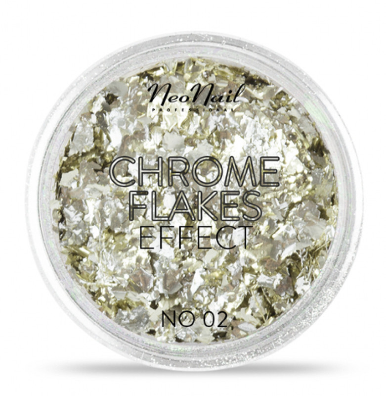 Neonail CHROME FLAKES EFFECT - Metaliczna folia do paznokci - 03 NEOFMDPA-DOPA-02