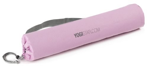 Yogistar Basic pokrowiec na matę do jogi, z logo, materiał: bawełna, długość: 65 cm, 2-kolorowy, różowy 101585