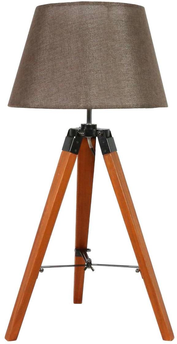 Candellux 41-31211 LUGANO LAMPKA GABINETOWA 1X60W E27 BRĄZOWY + ABAŻUR O TYM SAM