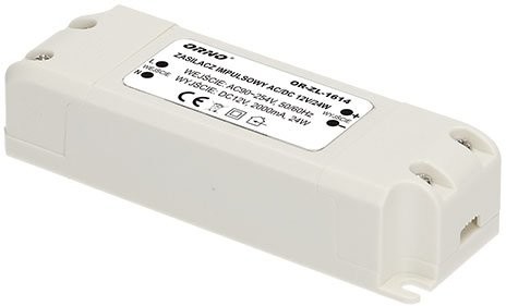 Orno Zasilacz do oświetlenia LED ZL-1614 12V 24 Watt)
