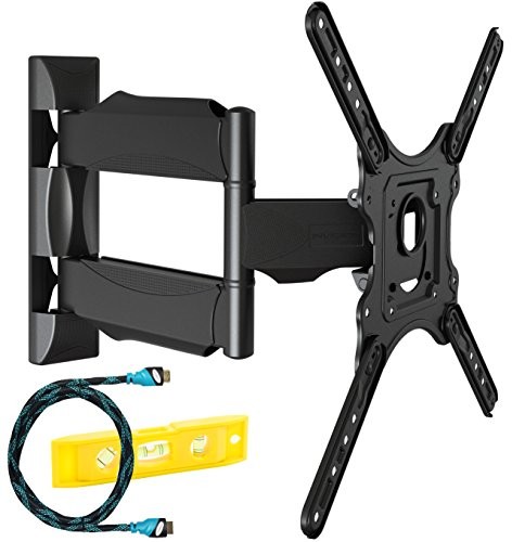 Invision InVision Ultra smukły wychylny uchwyt ścienny TV  dla 24  55-calowego ekranu LCD LED, bez pogorszenia jakości obrazu  teraz również 1,8 m przewód HDMI, max VESA 400 X 400 mm (E) HDTV