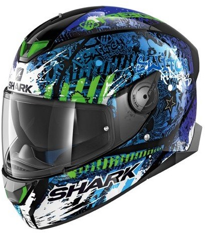 Shark skwal 2 Switch Rider kask Czarny/niebieski/zielony, XS 2674_26816