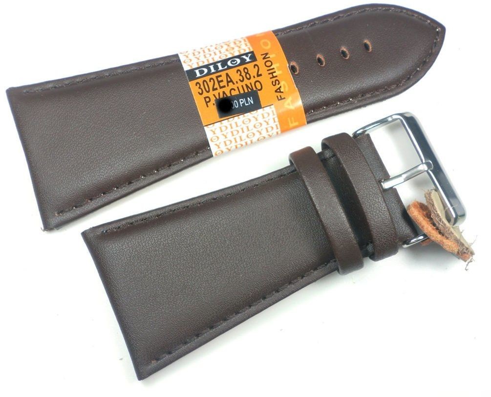 Diloy Skórzany pasek do zegarka 38 mm 302EA.38.2