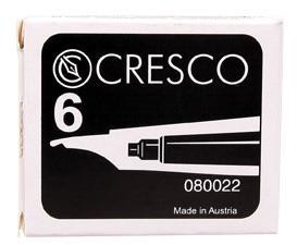 Cresco  Naboje do piór czarne 6 sztuk