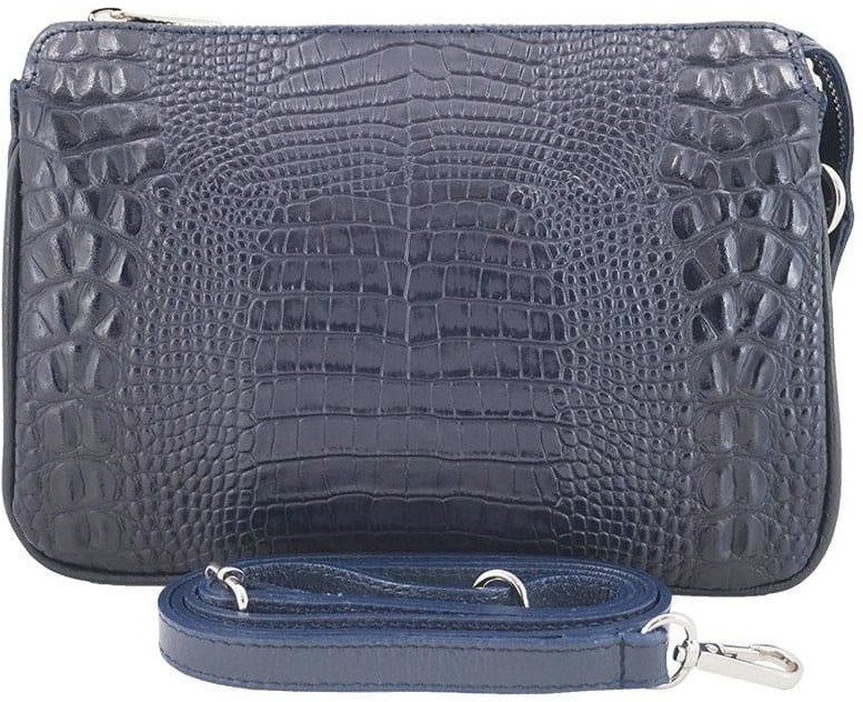 Barberini's Torebka damska z motywem CROCO - Granatowa 604/1-4