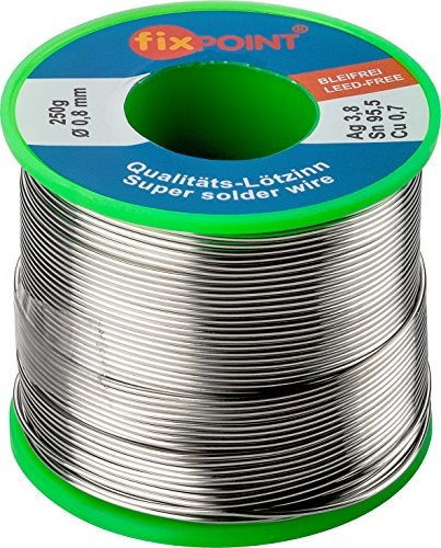 Fixpoint Rolka L tzinn 0,8 MM 250 G 51129 materiał: L-SN/AG 3,5%/CU 0,7% LZ 0.8 250 G   Lead Free 4040849511295