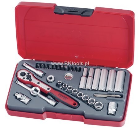 TENG TOOLS TENGTOOLS ZESTAW KLUCZY NASADOWYCH 1/4