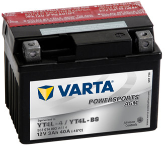 Varta MOTOR B/O 12V 3AH 30A YT4L-BS [114X71X86]