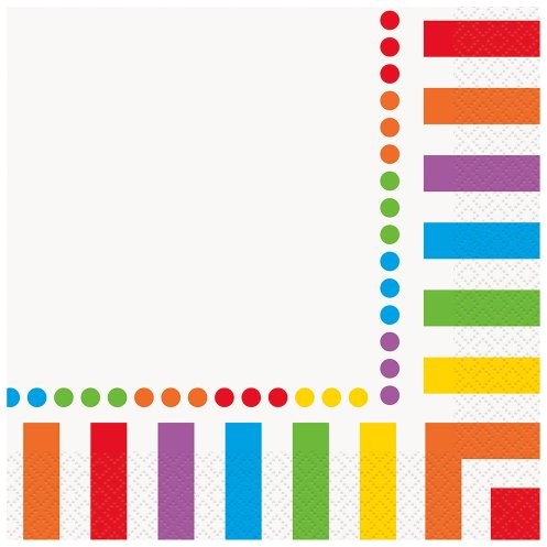 Unique Party Supplies Rainbow impreza Supplies, w rozmiarze uniwersalnym, wielokolorowa 47132