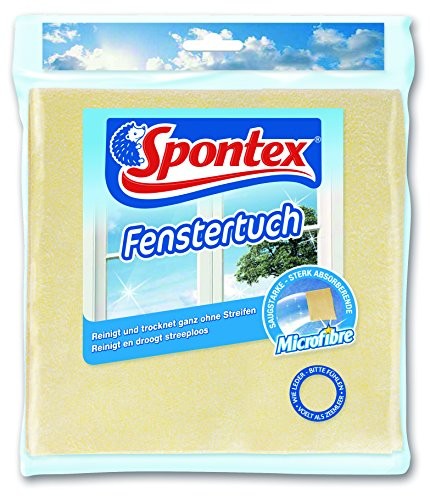 Spontex spontex ściereczką okna z mikrofibry do powierzchni szklanych. Okna. Lustro. Płytki ceramiczne i chrom. Super Soft, takich jak miękka skóra. 1 sztuka 769993
