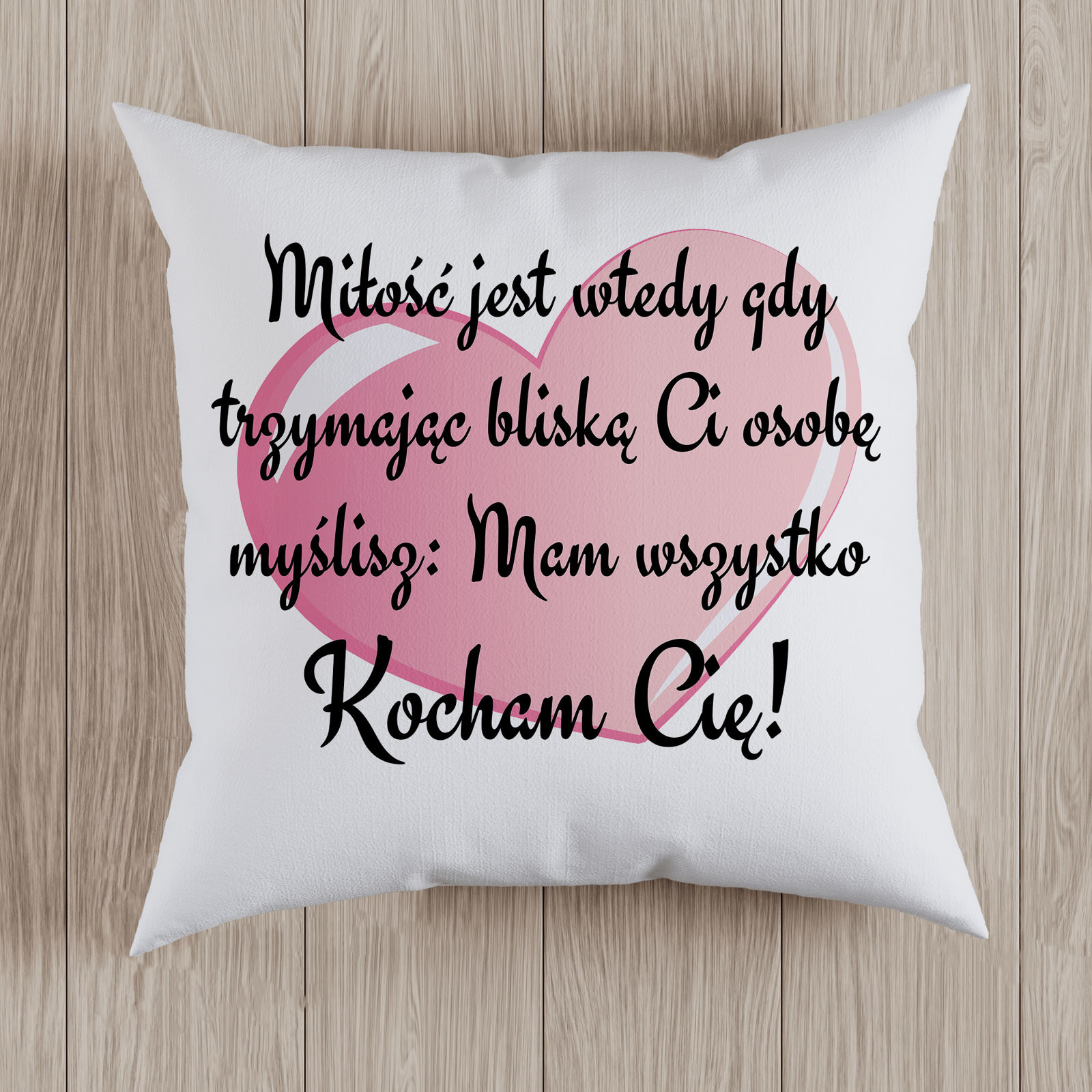 Poczpol Miłość jest wtedy gdy... - poduszka 42898-uniw