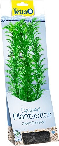 Tetra TETRA Deco Rodzaj Plant cabomba, roślina Sztuczne Aquarium roślin, prawdziwa jakość druku pod wodą, rozmiar L, zielony