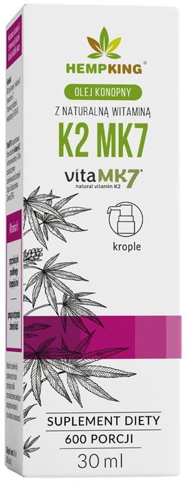 Bio HEMPKING HEMPKING Witamina K2 MK7 30 ml w oleju konop. HK7854