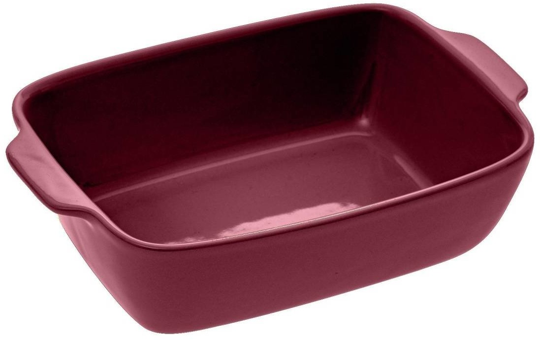 Naczynie do zapiekania ceramika 25 x 16 cm czerwone 151439A