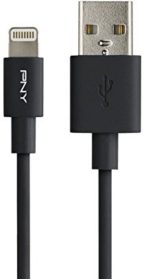 PNY C-UA-LN-K01  04 przewód zasilający kabel ładowania i synchronizacji ze złączem Lightning 1,20 m czarny C-UA-LN-K01-04