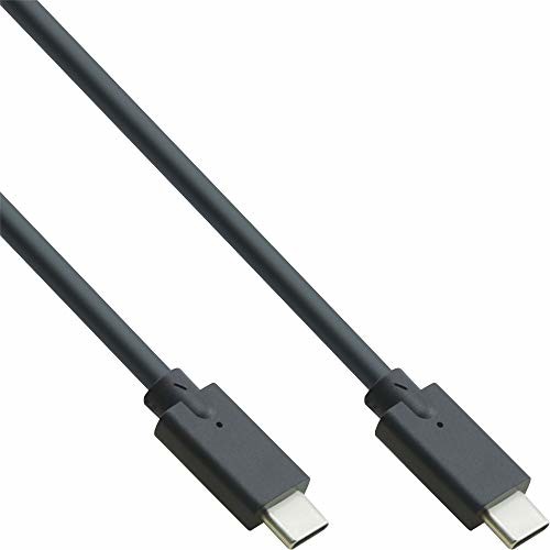 InLine Kabel USB 3.2 Gen.2, wtyczka USB typu C, czarna, 1,5 m, 35704A 35704A