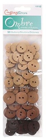 Vaessen Buttons Ombre X90 Assortment Brown 475501112