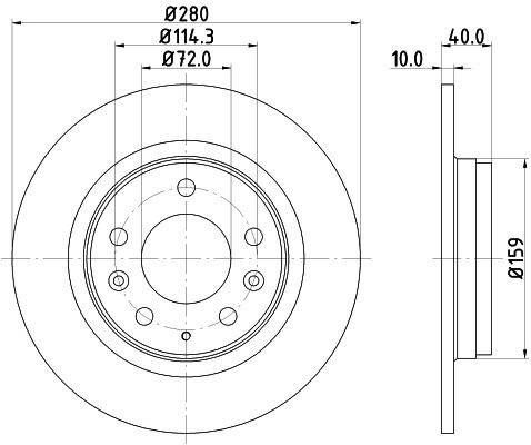 HELLA PAGID Tarcza hamulcowa PAGID 8DD355110-381
