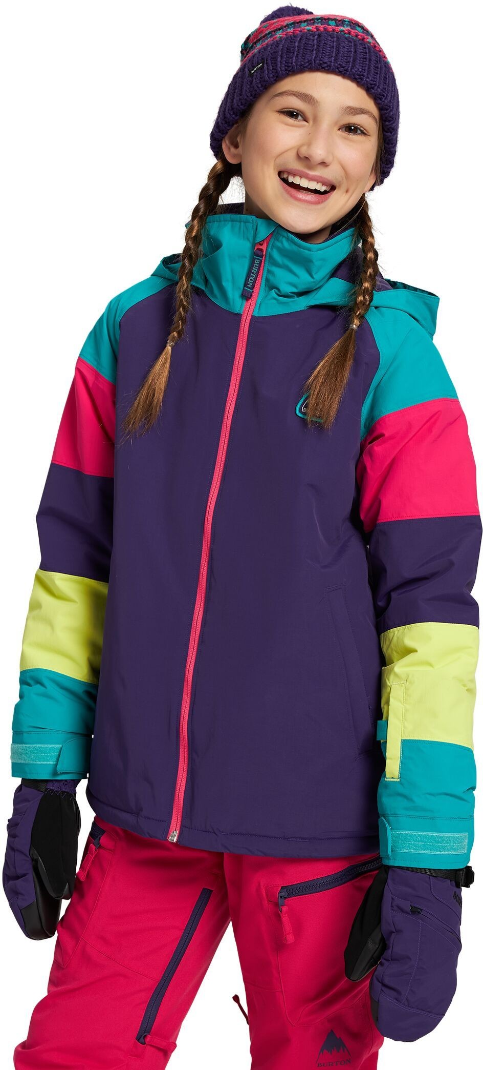 Burton kurtka zimowa ęca GIRLS HART JK Parachute Purple/Rainbow