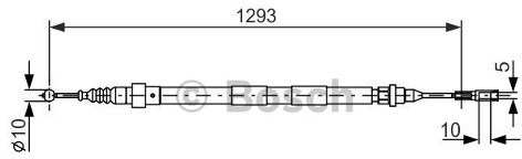 Bosch Linka hamulca ręcznego 1 987 477 630