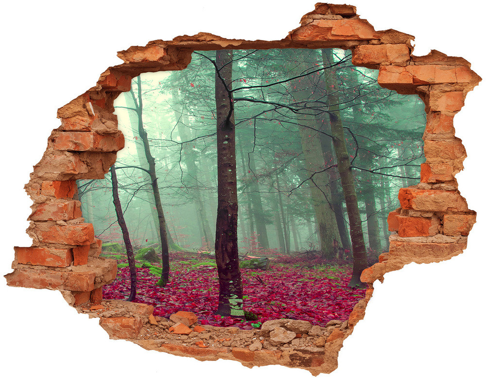 Wallmuralia.pl Samoprzylepna dziura naklejka Jesienne liście
