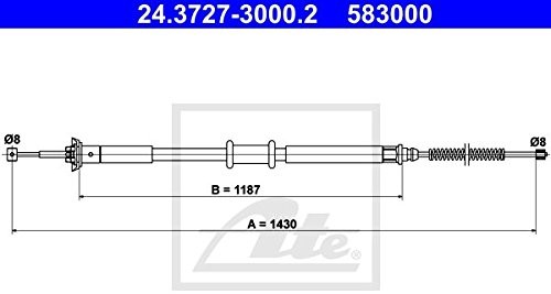 ATE 24372730002 linka hamulec postojowy 24.3727-3000.2