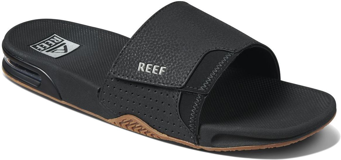 REEF kapcie męskie REEF FANNING SLIDE Black/Silver