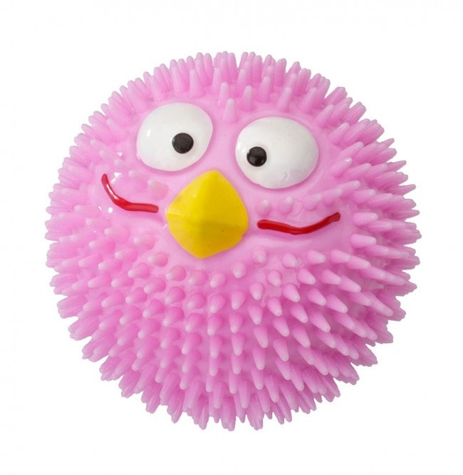 EBI Piłka truskawkowa Rubber Bird z gumy różowa [rozmiar S] 6,3cm PEBI006