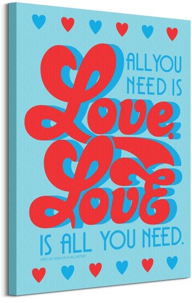Pyramid Posters Lennon & McCartney All You Need Is Love - obraz na płótnie WDC100368