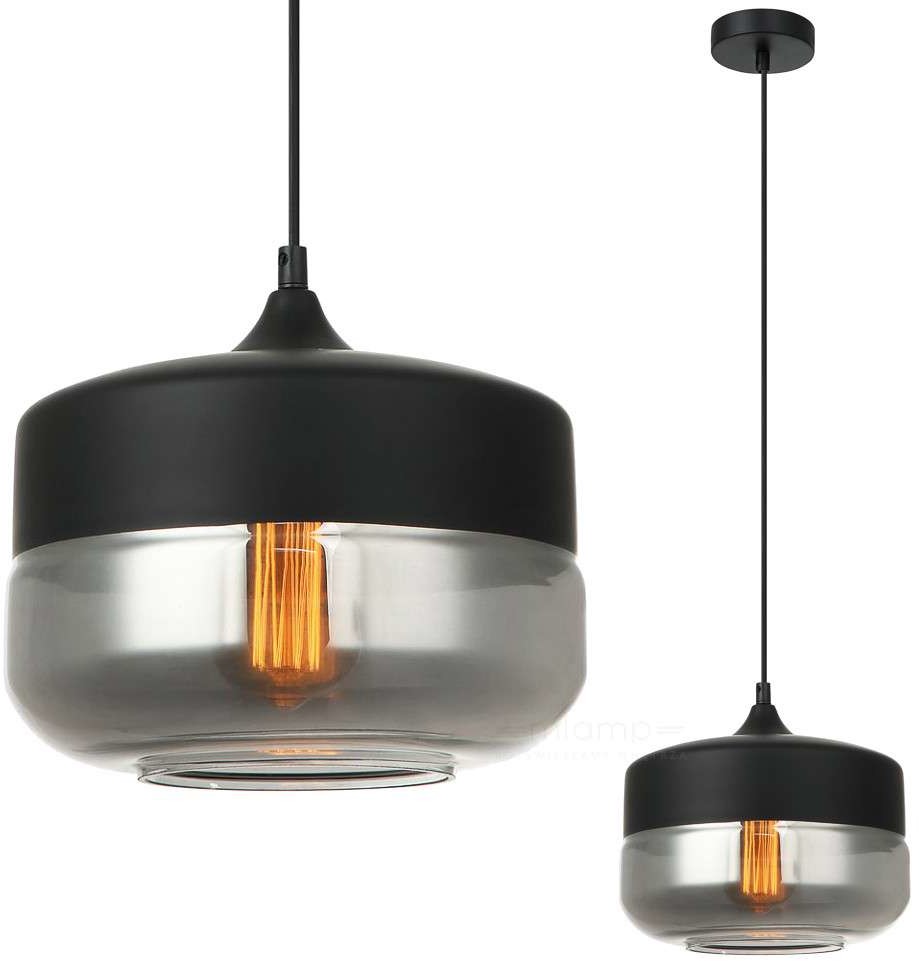 Italux Molina lampa wisząca 1-punktowa MDM-2380/1 BK+SG