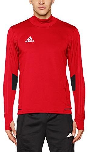 Adidas Dla mężczyzn TIRO 17 Training koszulka z długim rękawem, czerwony, S BQ2732