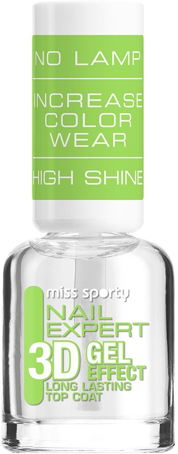 Miss Sporty Nail Expert 3D Gel Effect 8 ml Lakier utwardzający