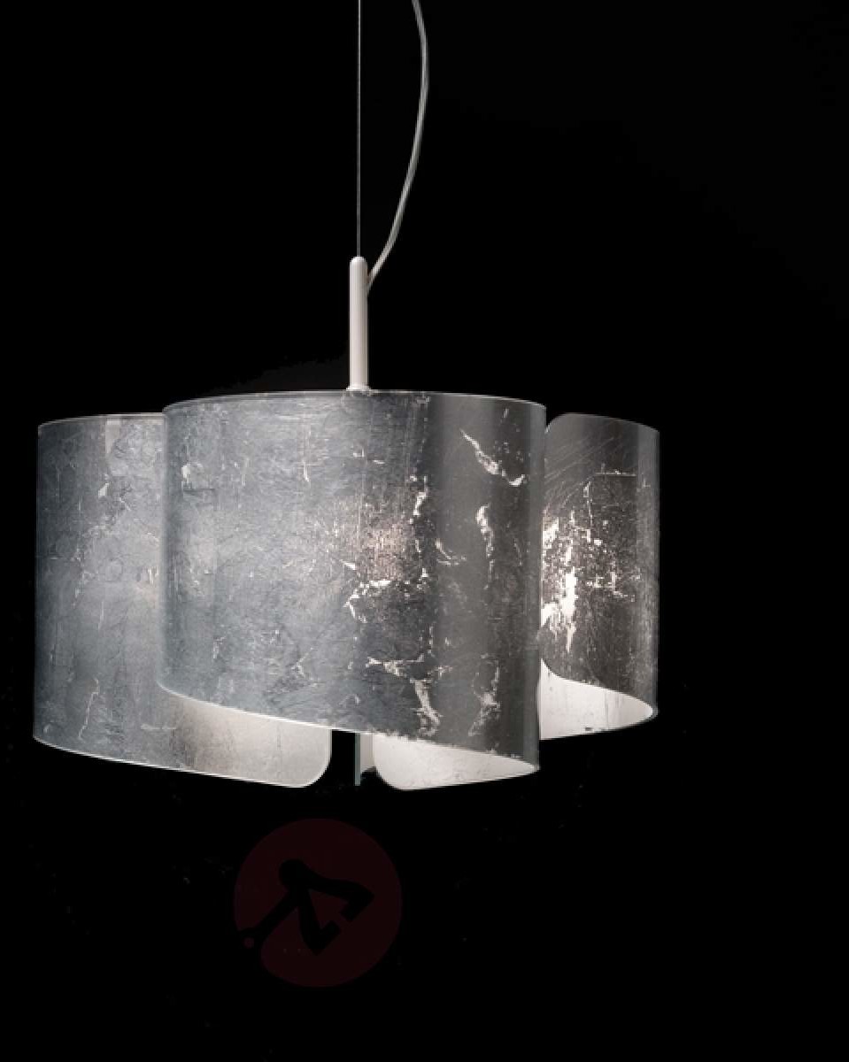 Selene Lampa wisząca Papiro z klasą 3-pkt. srebrna