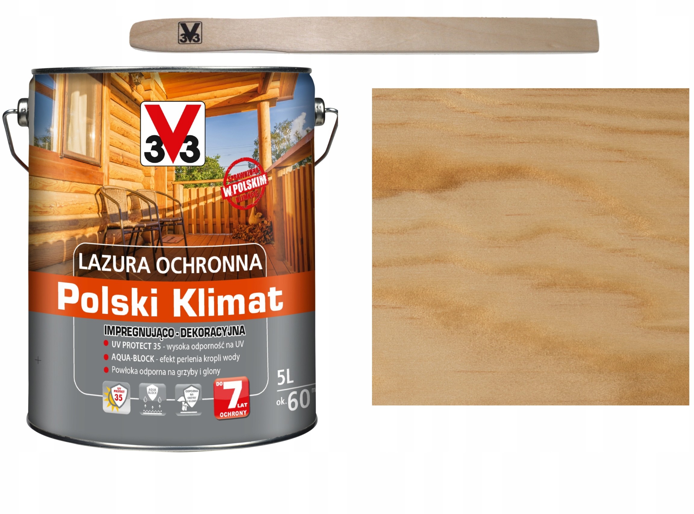 V33 Lazura Polski Klimat 7 lat Bezbarwny 5L