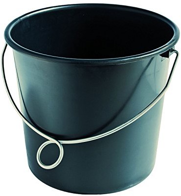 Teko Plastic Wiadro budowlane zawartość 12 litrów z PCW z pałąkiem pierścieniowym