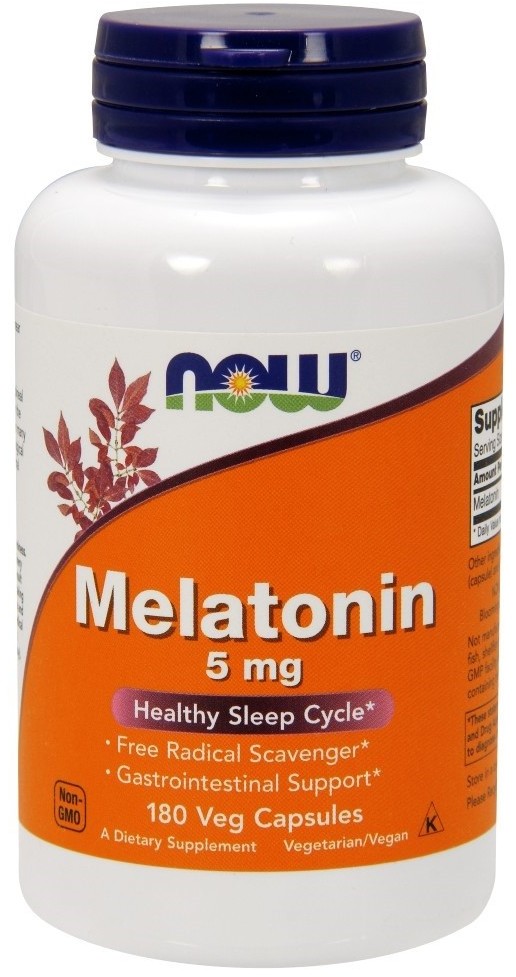 Now Foods NOW Melatonin 5mg 180vegcaps