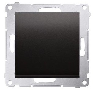 Kontakt Kontakt_Simon Łącznik jednobiegunowy z sygnalizacją załączenia LED (moduł) 10AX. 250V. szybkozłącza antracyt DW1ZL.01/48