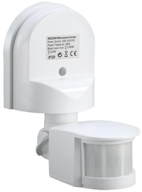Maclean Czujnik ruchu zmierzchu MCE25 W ścienny biały 180° 1200W MCE25 W