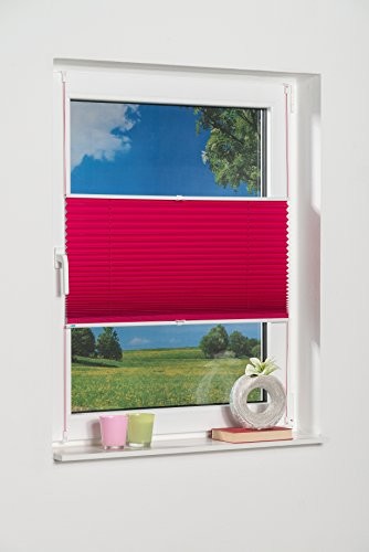 K-home Palma przyciemniająca roleta plisowana na okno., Fuchsia, 70 x 130 cm 516393-4