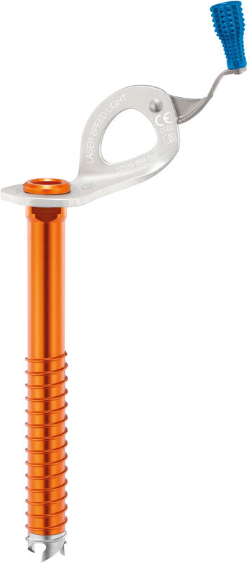 Petzl Laser Speed Light Ice Screw 17cm, pomarańczowy/niebieski 2022 Śruby lodowe G052AA01