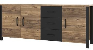 Helvetia Komoda OLIN 47 Appenzeller Fichte-czarny mat 24ABJC47