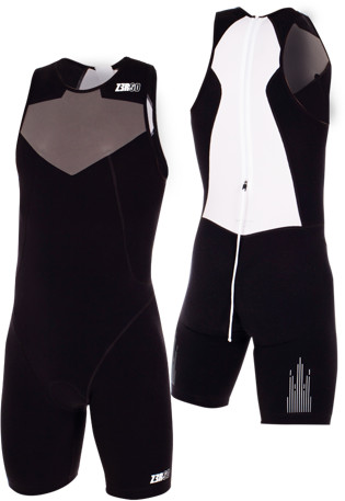 ZEROD strój triathlonowy ELITE TRISUIT czarno-szary