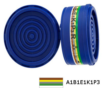 OXYLINE 2040 A1B1E1K1P3 R (bagnet) - Filtropochłaniacz ze specjalną złączką bagnetową.