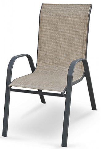 Elior Modne krzesło ogrodowe Malaga- popiel