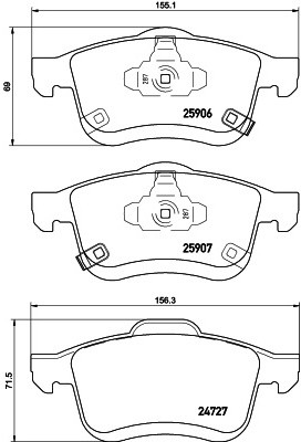 TEXTAR (TMD Friction Services GmbH) (TMD Friction Services GmbH) 2590601 2590601