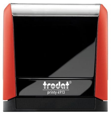 Trodat Pieczątka / stempel 4913 czerwona, poduszka czarna, 58x22mm, 1 szt. UN268-3