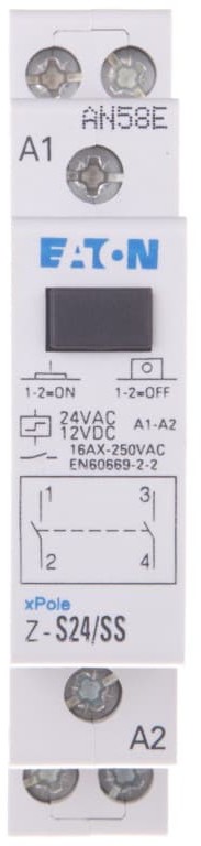 Eaton Przekaźnik impulsowy 16A 24V AC 2Z Z-S24/SS 265537