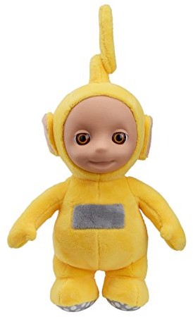 Teletubbies Laa-Laa pluszowe zwierzątko, z funkcją mowy, żółty [ewentualnie nie w języku niemieckim] T375916