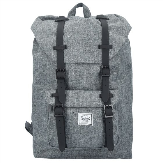 Herschel Little America 17 Plecak 38 cm przegroda na laptopa raven crosshatch black rubber